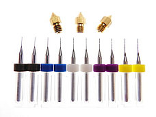 .3mm .35 .4mm .45 .5mm KIT 3D Printer Extruder Nozzle Head Cleaner + Nozzles MK8