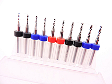 1.2mm 1.4mm 1.6mm 1.8mm 2.0mm Carbide CNC Dremel Micro Drill Bits FR4 CNC PCB