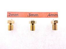 Jhead .2mm .3mm .4mm 3D J-Head Extruder Nozzle V6&V5 1.75mm PLA ABS